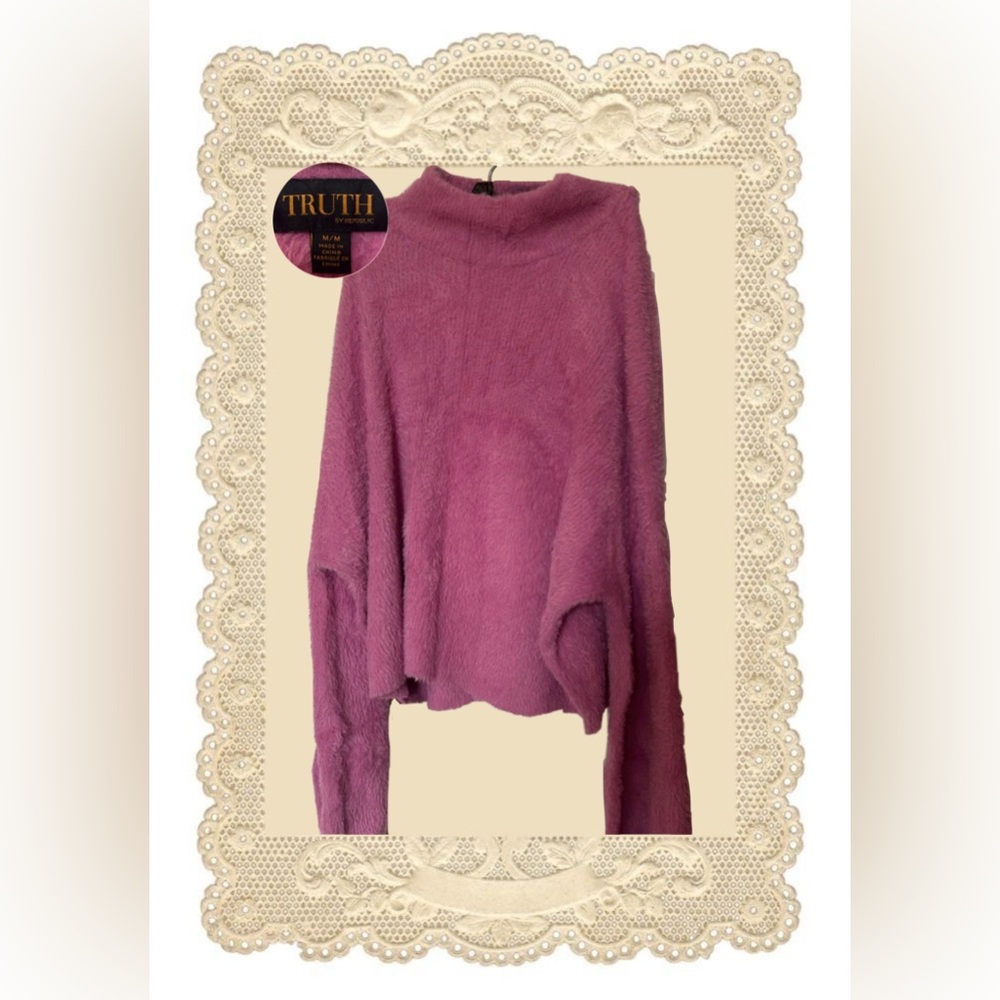 Truth by Republic Pink Fuzzy Sweater